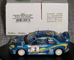 1123 1/43 スバル インプレッサ WRC 2号 2000 SUBARU IMPREZA