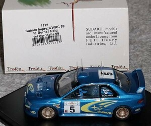 1112 1/43 スバル インプレッサ WRC 5号バーンズ アクロポ1999
