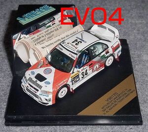 V98170 1/43 三菱 ランサー EVO4 34号車 WAHAIBI TAPラリー ポルトガル 1998 EvoⅣ MITSUBISHI LANCER