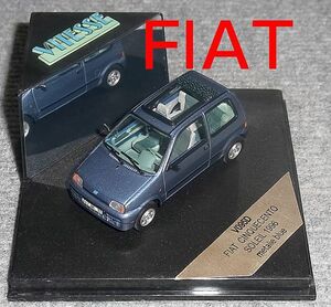 V095D 1/43 FIAT チンクエチェント SOLEIL 1996 ブルメタ フィアット CINQUECENT