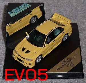V98104 1/43三菱 ランサー EVO5 ロードカー イエロー 1998 EvoⅤ