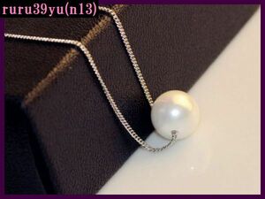  stylish. K18GP white gold. pearl design necklace wedding party usually using also n13
