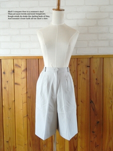  new goods FAIRROAD lady's knees height culotte S-M size rank light gray W60 shorts uniform suit gaucho pants unused goods K