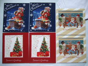 クリスマスカード 6枚 立体 ボックス型 ツリー サンタ 雪だるま 飾り 海外-2