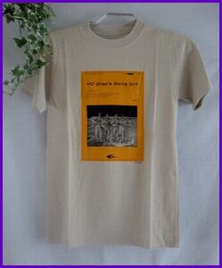 !G6/ new goods +GLAY+1999 year + short sleeves t shirt + beige + size S+