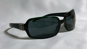  regular good complete records out of production! DOLCE&GABBANA Dolce & Gabbana DG Logo sunglasses green dark green × silver Icon * rare color! man and woman use possible 0