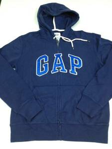 *GAP* new goods *S* navy blue . blue Logo * Gap regular shop * Logo * Parker * Zip up *5-4