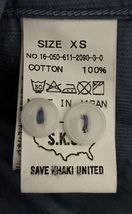 難有り☆SAVE KHAKI UNITED SKU コーデュロイ 長袖シャツ XS 水色 日本製 JS WORKS ネコ目ボタン 小さいサイズ_画像7