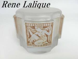 R.LALIQUE ルネ・ラリック HELENE エレーヌ ヘレネ パチネ彩色 レリーフ 神話文 女性像 アンティーク 蓋物 ボックス 小物入れ