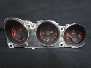 アルファロメオ156 左H 3連メーター 水温/時計/燃料　2.5 V6 6MT 60657727 ALFAROMEO156