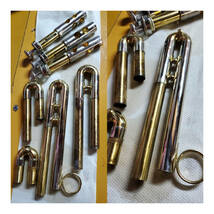 Brass music instrument Bass trumpet . Piston trombone valve Bb .bb 金管楽器 ベース トランペット . ピストントロンボーンバルブ _画像7
