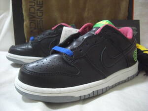 新品 DS 2005 NIKE x KAELA KIMURA DUNK LOW JAPAN ID COJP "KAELA DUNK BLACK" US4 23cm (318405-001)