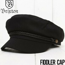 【送料無料】 BRIXTON ブリクストン FIDDLER CAP ハンチング マリンキャップ 10772 BLACK Lサイズ_画像1
