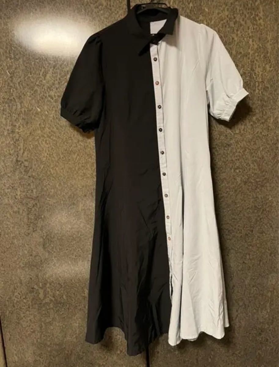 sacai アシンメトリーワンピース レディースファッション ワンピース ...