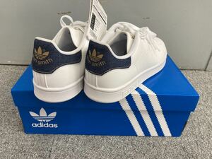 ラスト1足！管100028 新品未使用　ベロ薄　アディダス　スタンスミス デニム ゴールド 22.5cm adidas STAN SMITH