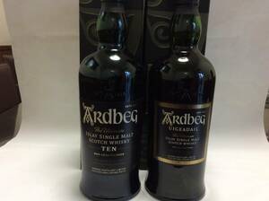 Ardbeg アードベッグ 10年 46° 700mlとウーガダール 54° 700mlの2本セット 正規品 新品箱入