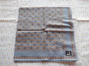 B10 dunhill[ Dunhill * handkerchie settled color tone cotton 100% 51cm angle ]