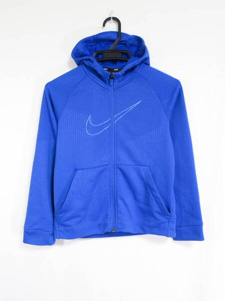 ナイキ NIKE パーカー ジャケット トレーニングウェア ジュニアS 130-140cm ジャージ キッズ 子供 長袖 青 ブルー フード