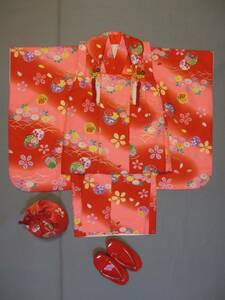 [ "Семь, пять, три" 3 лет женщина .. праздничная одежда * симпатичный . bokashi * кимоно hifu предмет ] модель фотосъемка только надеты сопутствующие товары 854