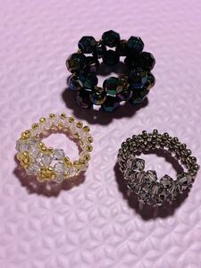  beads, fashion ring 3 point set new goods 