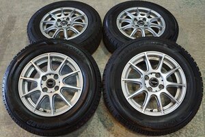 【中古 SET】185/70R14 185/70-14 ヨコハマ アイスガード IG50+ CROSS SPEED PREMIUM 14 5.5J+48 4H100 ティーダ ノート フリード