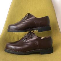 未使用 Parachoc Paraboot パラブーツ ウイングチップレザーシューズ 40 25.0 25.5相当 フランス製 デッドストック 安全靴_画像4