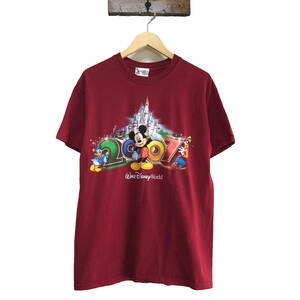 USA 古着 半袖 Tシャツ ディズニーワールド Disney ミッキーマウス グーフィー スティッチ ドナルド 古着卸 BA0376