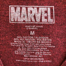 USA 古着 半袖 Tシャツ マーベル MARVEL デッドプール アベンジャーズ アメコミ ボルドー メンズM 古着卸 BA0380_画像6