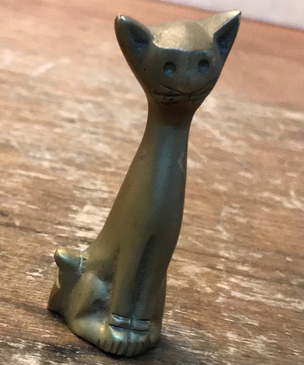 未使用 le クリストフル 猫 キャット ペーパーウェイト 置物