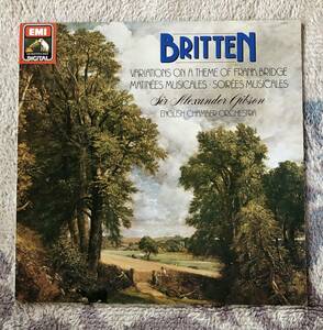 LP-Oct / 英EMI_HMV / Gibson・English Chamber Orchestra / BRITTEN_Variations on a Theme of Frank Bridge for String Orchestra, Op.10