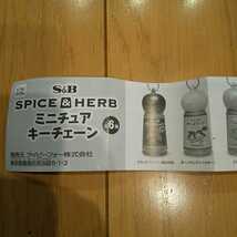 ターメリック(パウダー) ☆ エスビー食品株式会社 SPICE&HERB ミニチュアキーチェーン ☆ ガチャ_画像3