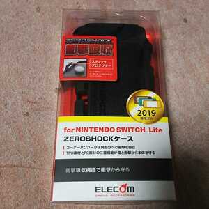 □ELECOM Nintendo Switch Lite 用 ZEROSHOCKカバー ニンテンドー スイッチ ライト ゼロショック ブラック GM-NSLZEROBK