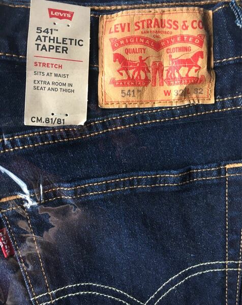 ※訳有り【Levi's／リーバイス】541 アスレチックテーパー ストレッチ デニムパンツ W32 L32（未使用・未着用品）