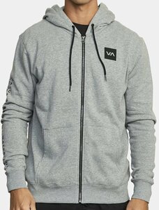 RVCA Swift Zip Hoodie Heather Grey S パーカー