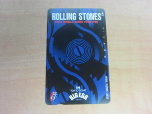 ★☆テレカ 50度数 Rolling Stones STEEL WHEELS JAPAN TOUR 1990 BIG EGG ローリングストーンズ 東京ドーム ビッグエッグ 未使用☆★