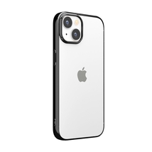 iPhone 13 14 メタリックフレーム クリアケース ブラック 6.1インチ アイフォン スマホ カバー ストラップホール付き_画像6