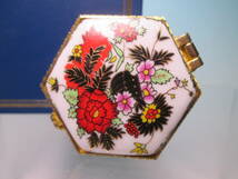 ☆英国 HALCYON DAYS ENAMELS The 1996 Mothers Day 花文Box 共ケース ピルケース ハルシオンデイズエナメル_画像3