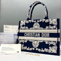 1円《日本未入荷》Christian Dior ディオール ブックトート コーネリー マザーズバッグ トートバッグ ハンド カーフスキン Medium _画像1
