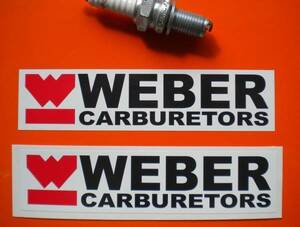 海外　限定品　送料込み　WEBER ウェーバー ステッカー シール 130mm × 2