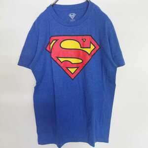 Sサイズ superman スーパーマン Tシャツ 青 US古着 リユース ultramto