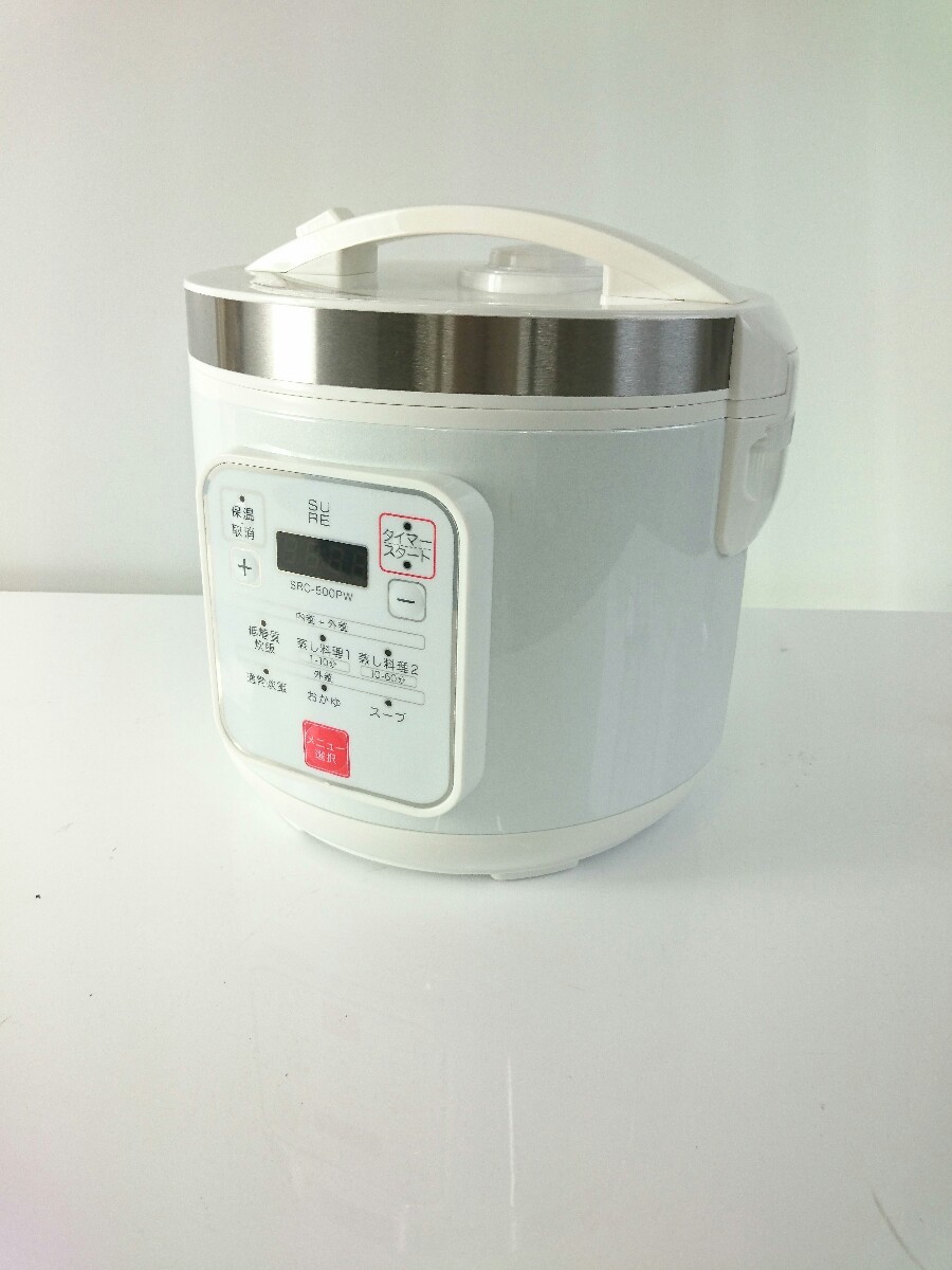 【超ポイントバック祭】 新同 SRC-500PB 低糖質炊飯器 SURE 炊飯器