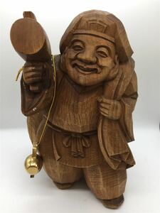 Kosaku Kondo/Wood Carving/Seven Lucky Gods/Keyaki, handmade work, Interior goods, miscellaneous goods, figurine, object