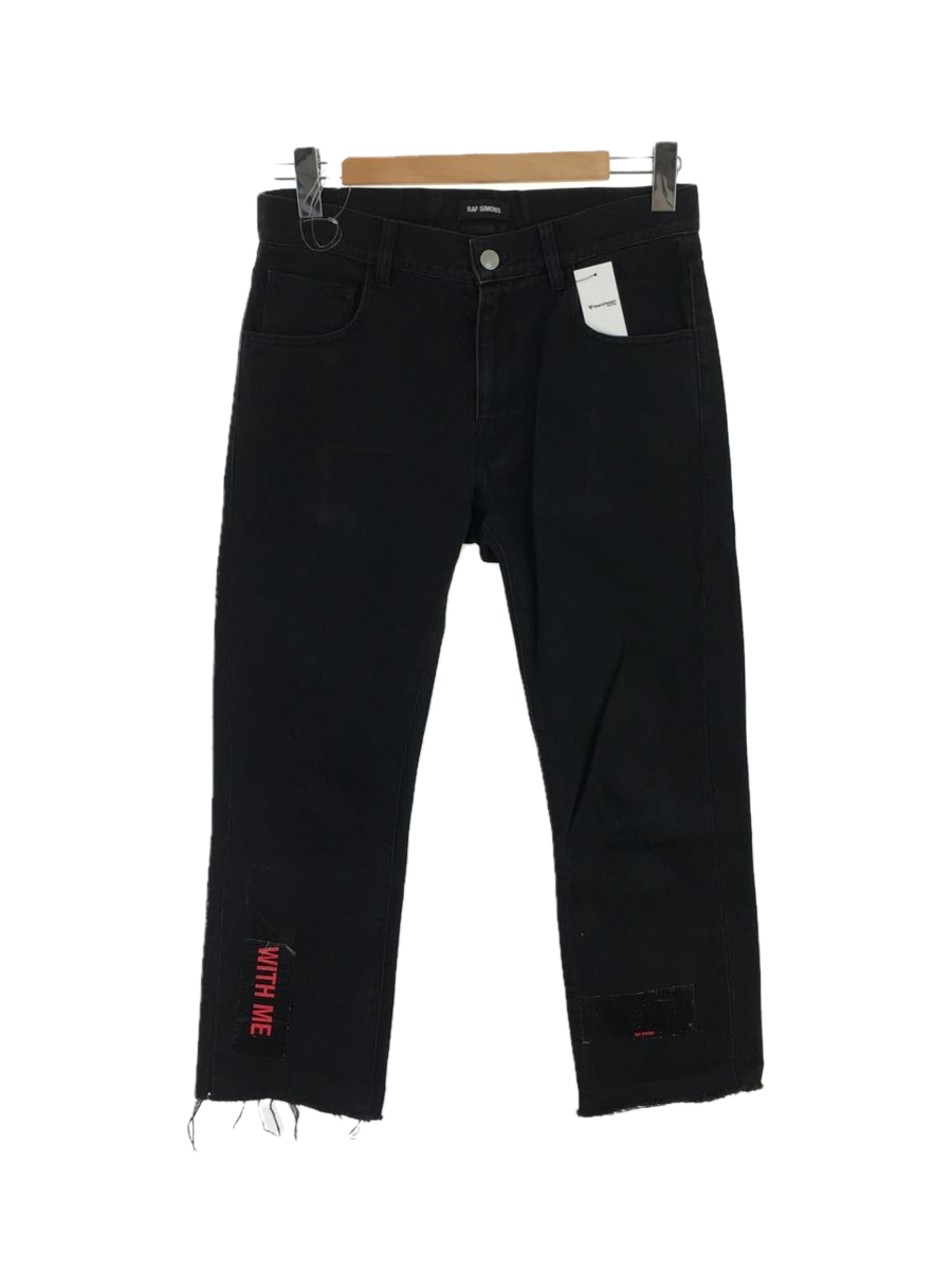 美品 17AW テープ装飾切替プルオーバーパーカー ラフシモンズ RAF