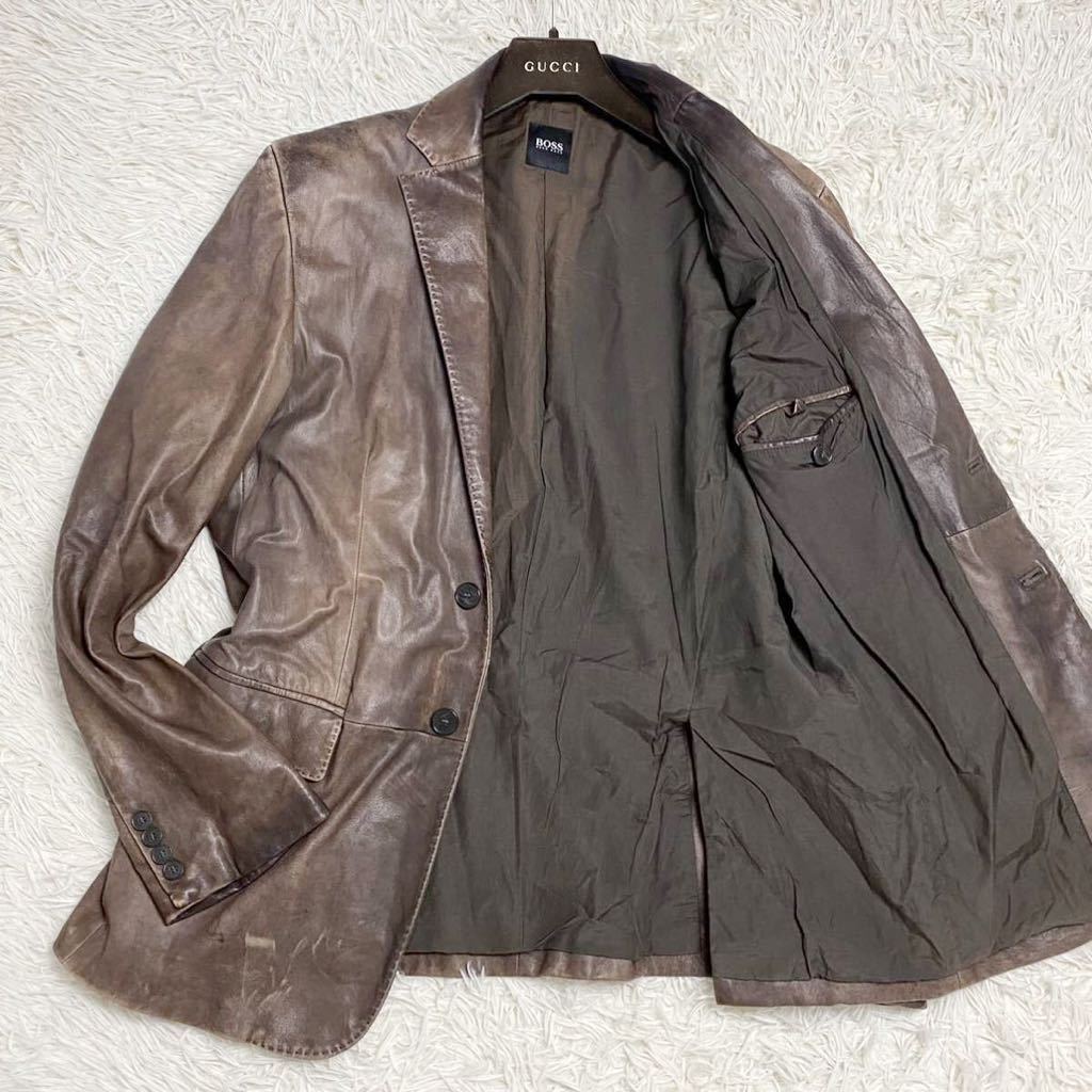 ヤフオク! -「ヒューゴボス レザー ジャケット」(XLサイズ以上 ...