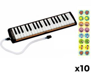  prompt decision * new goods SUZUKI M-37C 10 pcs. set +doremi seal 10 sheets attaching ( Suzuki melody on 37 key melodica 