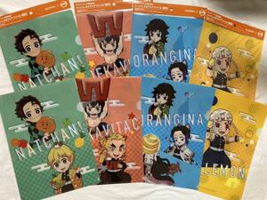 【即決/送料無料】 SUNTORY 鬼滅の刃 A４クリアファイル　全４種×２セット　合計８枚　サントリー