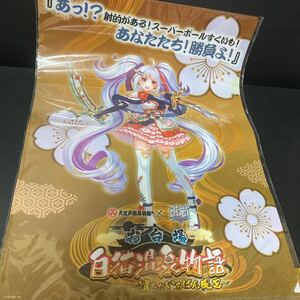 白猫プロジェクト × 大江戸温泉物語 お台場 白猫温泉物語 A3 クリアファイル キャロ エシリア グッズ コラボ 白猫 コロプラ 限定 2等