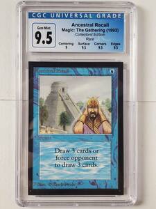 ●MTG● CE Ancestral Recall(英語 CGC 9.5 GEM MINT)