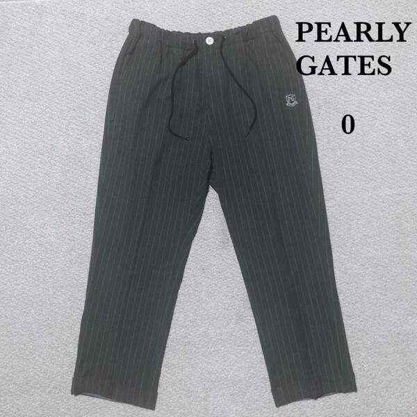 パーリーゲイツ パンツ 0 グレー/PEARLY GATES コスミカルウォームストライプパンツ