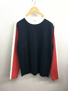 HZ5967★CHILDS NY L/S Jump Tee★XS★ネイビー/赤/白 定価￥33000- チャイルズ ニューヨーク 切替長袖ジャンプTシャツ